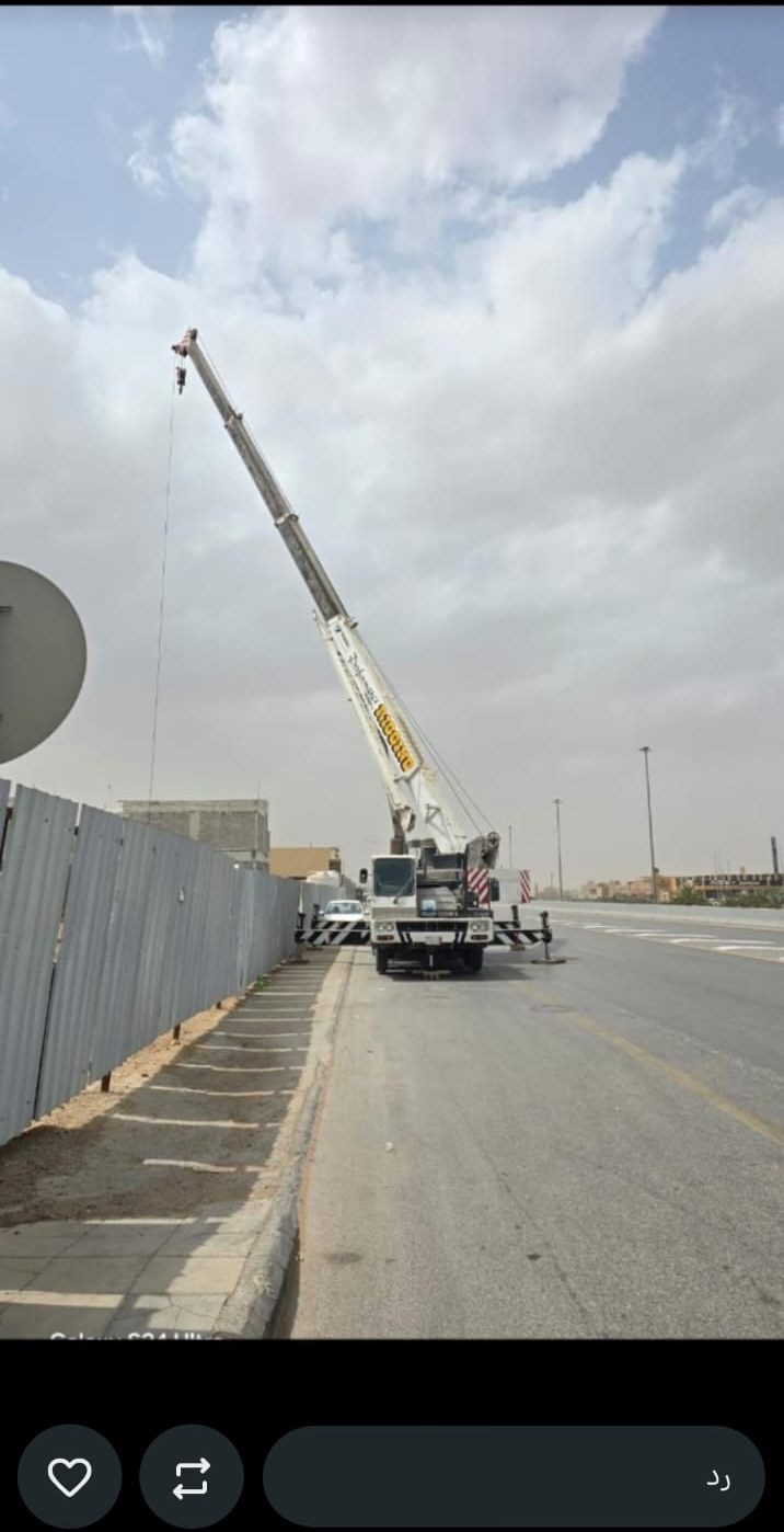 كرين 25 طن للإيجار في الرياض